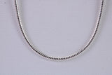 Very Slinky and Smooth Snake Chain, Made from solid 925 graded Sterling Silver, 16 or 18 inches long