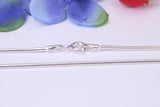 Very Slinky and Smooth Snake Chain, Made from solid 925 graded Sterling Silver, 20 inches long