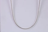 Heavy Slinky and Smooth Snake Chain, Made from solid 925 graded Sterling Silver, 18 inches long
