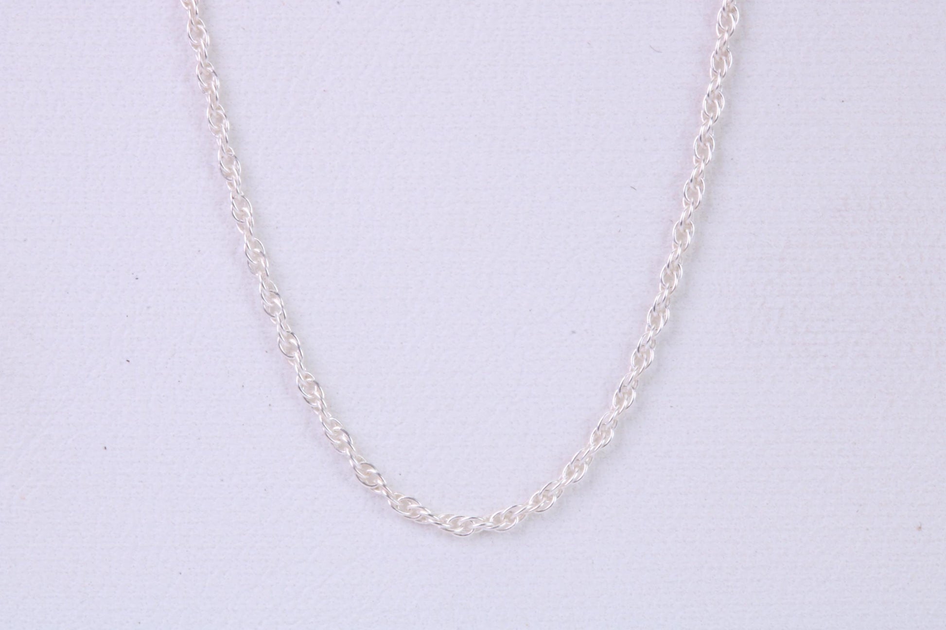 Twisted Rope Chain, Made from solid 925 graded Sterling Silver, 16 inches long