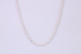 Twisted Rope Chain, Made from solid 925 graded Sterling Silver, 16 inches long
