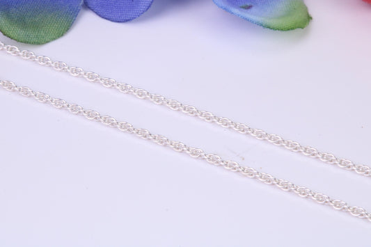 Twisted Rope Chain, Made from solid 925 graded Sterling Silver, 16 inches long