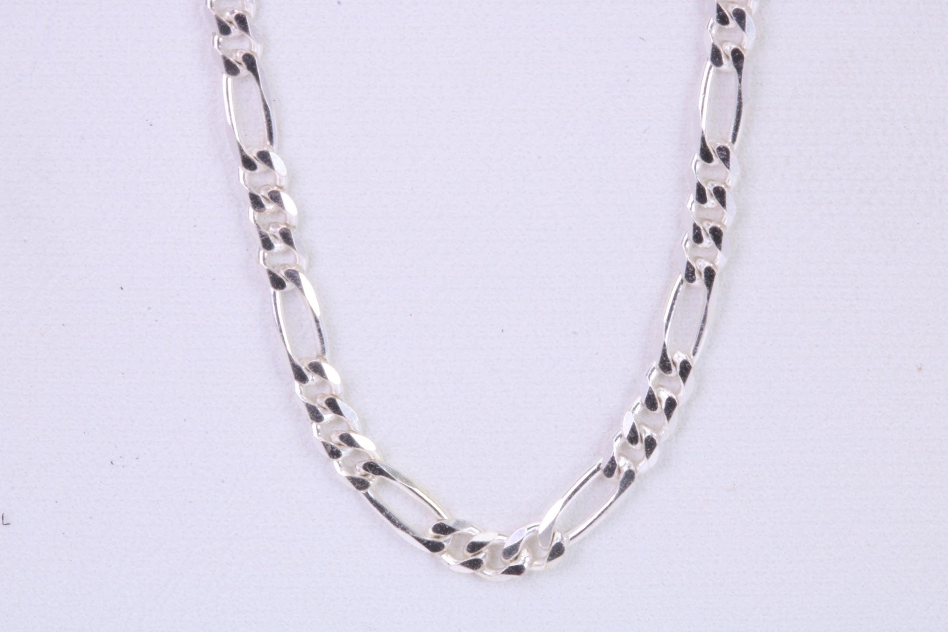 Figaro Chain, Made from solid 925 graded Sterling Silver, 18 or 20 inches long