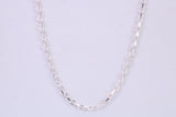 Trace Chain, Made from solid 925 graded Sterling Silver, 16 inches long