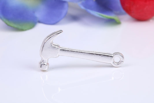 Hammer Charm, Traditional Charm, Made from Solid Cast Silver