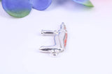 Power Drill Charm, Traditional Charm, Made from Solid Cast Silver