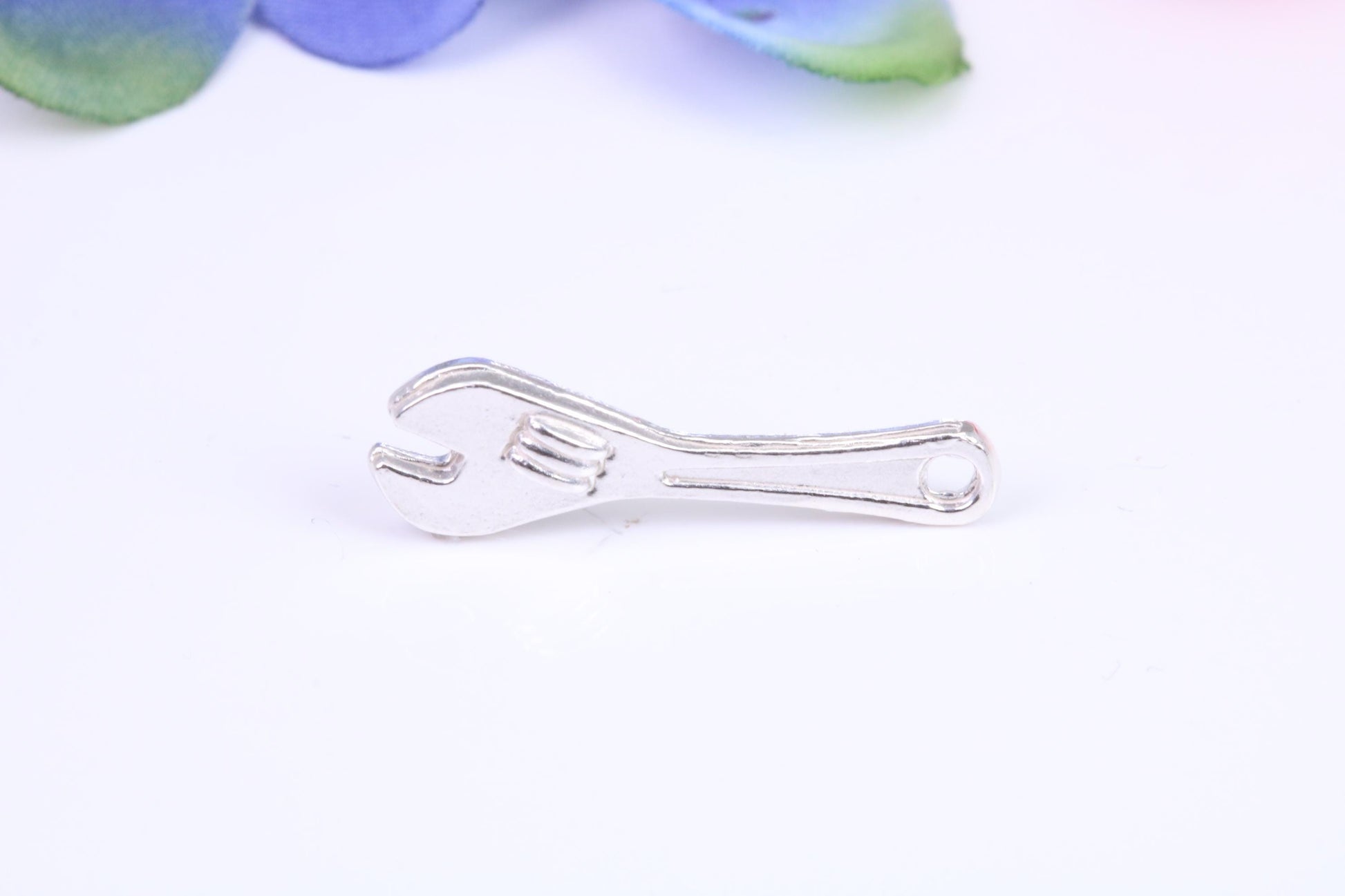 Spanner Charm, Traditional Charm, Made from Solid Cast Silver