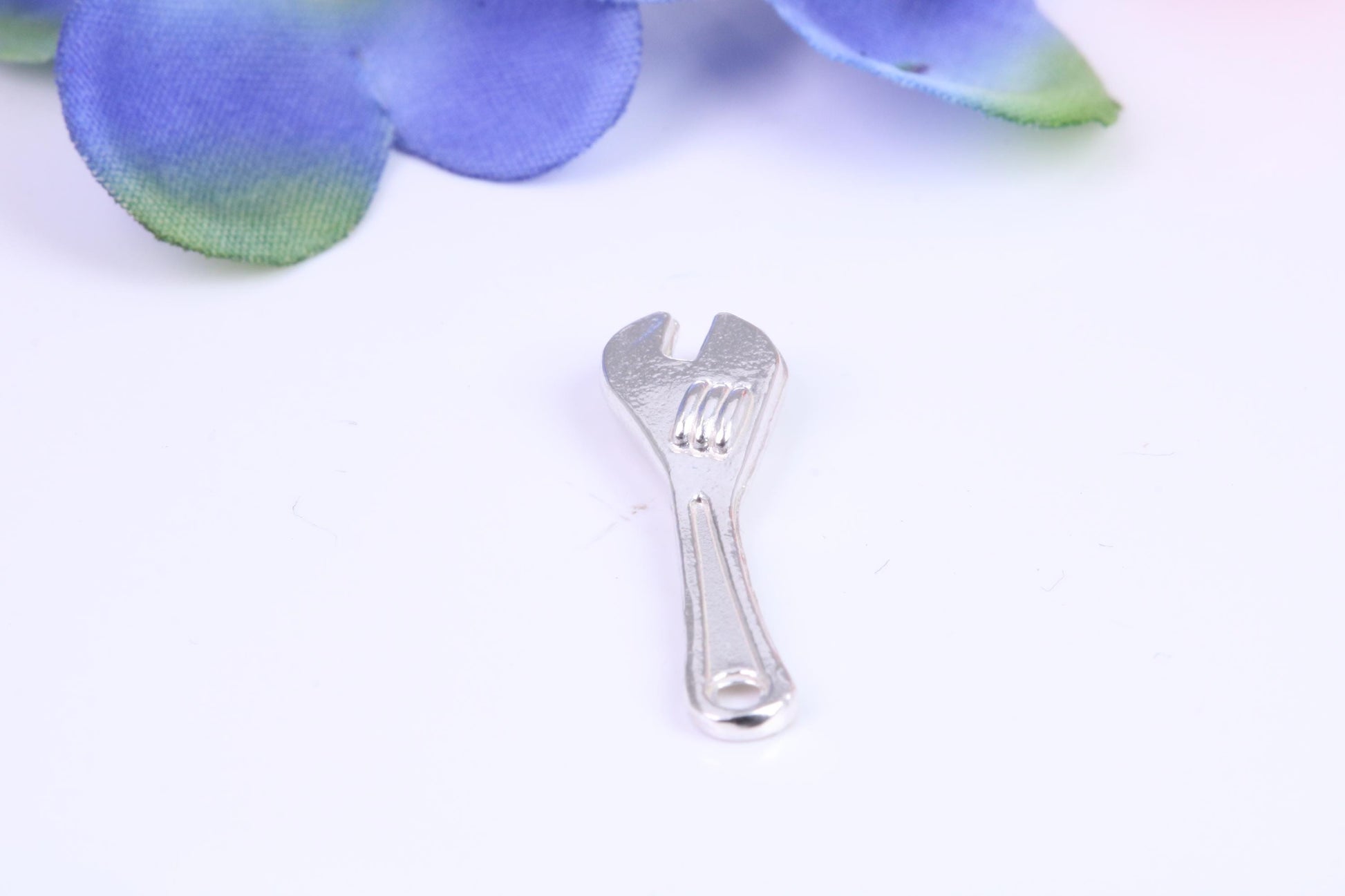 Spanner Charm, Traditional Charm, Made from Solid Cast Silver
