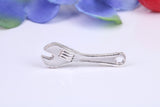 Spanner Charm, Traditional Charm, Made from Solid Cast Silver
