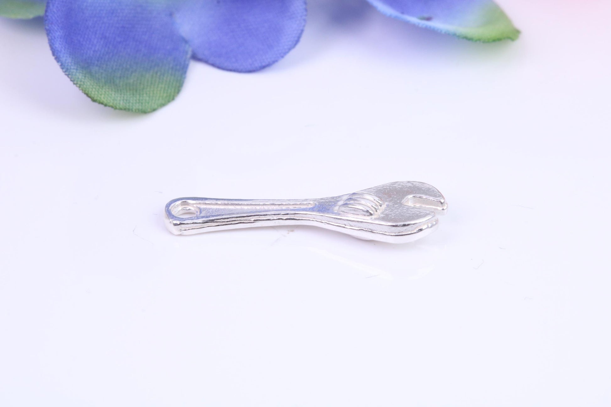 Spanner Charm, Traditional Charm, Made from Solid Cast Silver