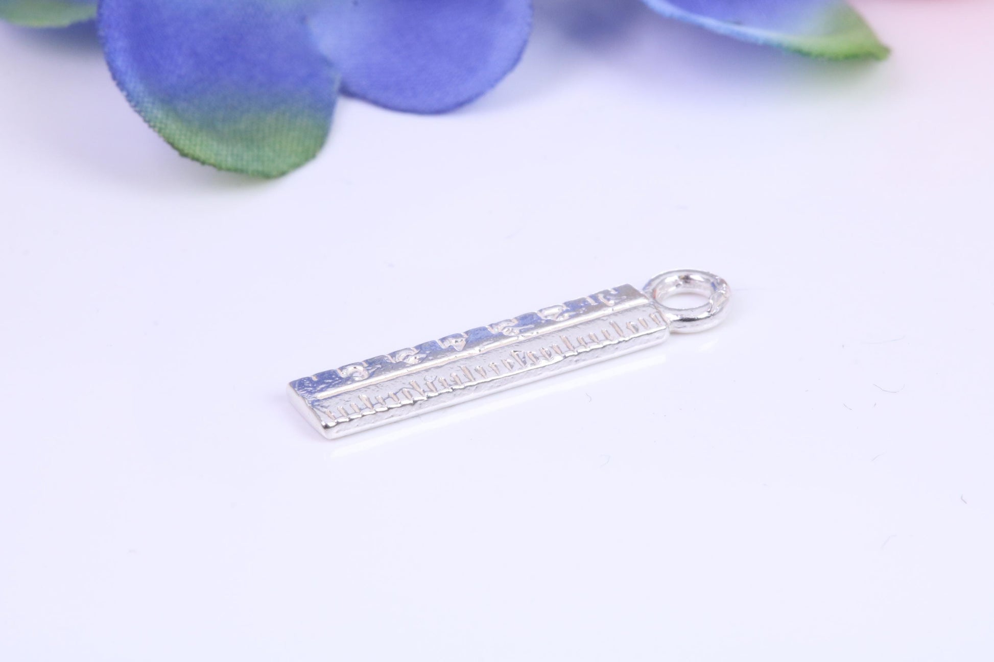 Ruler Charm, Traditional Charm, Made from Solid Cast Silver, Three Dimensional