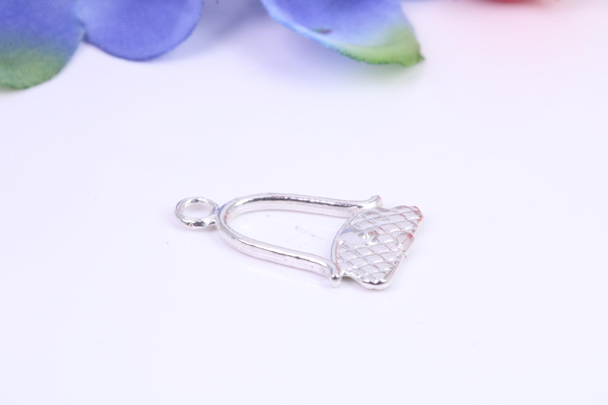 Handbag Charm, Traditional Three Dimensional Charm, Made from Solid Cast Silver