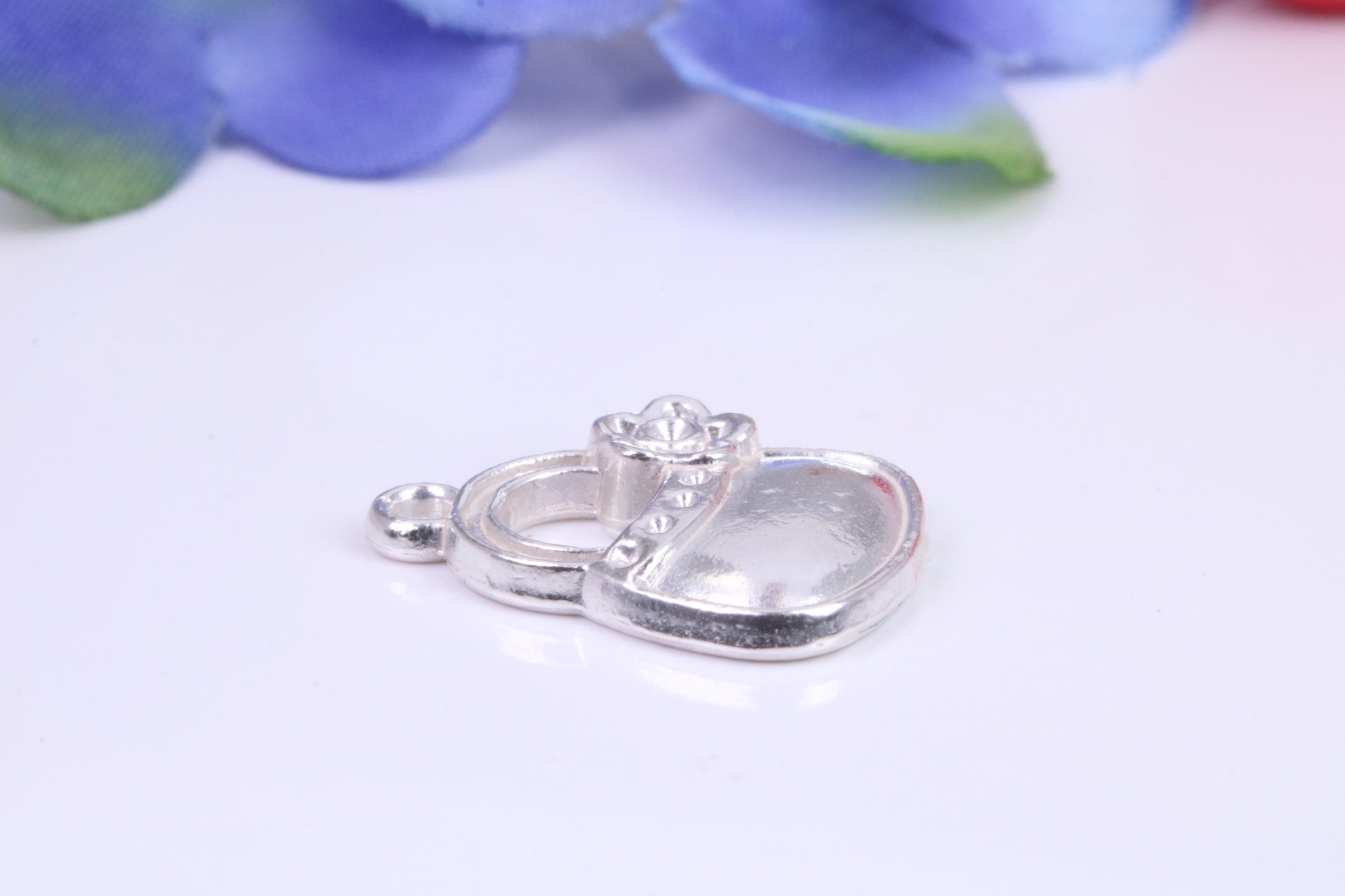 Handbag Charm, Traditional Charm, Made from Solid Cast Silver