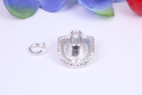 Cowboy Hat Charm, Traditional Three Dimensional Charm, This charm is made from solid cast Silver