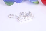 Vintage Sewing Machine Charm, Traditional Three Dimensional Charm, Made from Solid Cast Silver