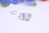 Measuring Jug Charm, Traditional Charm, Made From Solid Cast Silver