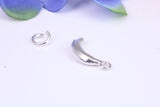 Banana Charm, Traditional Three Dimensional Charm, Made from Solid Cast Silver