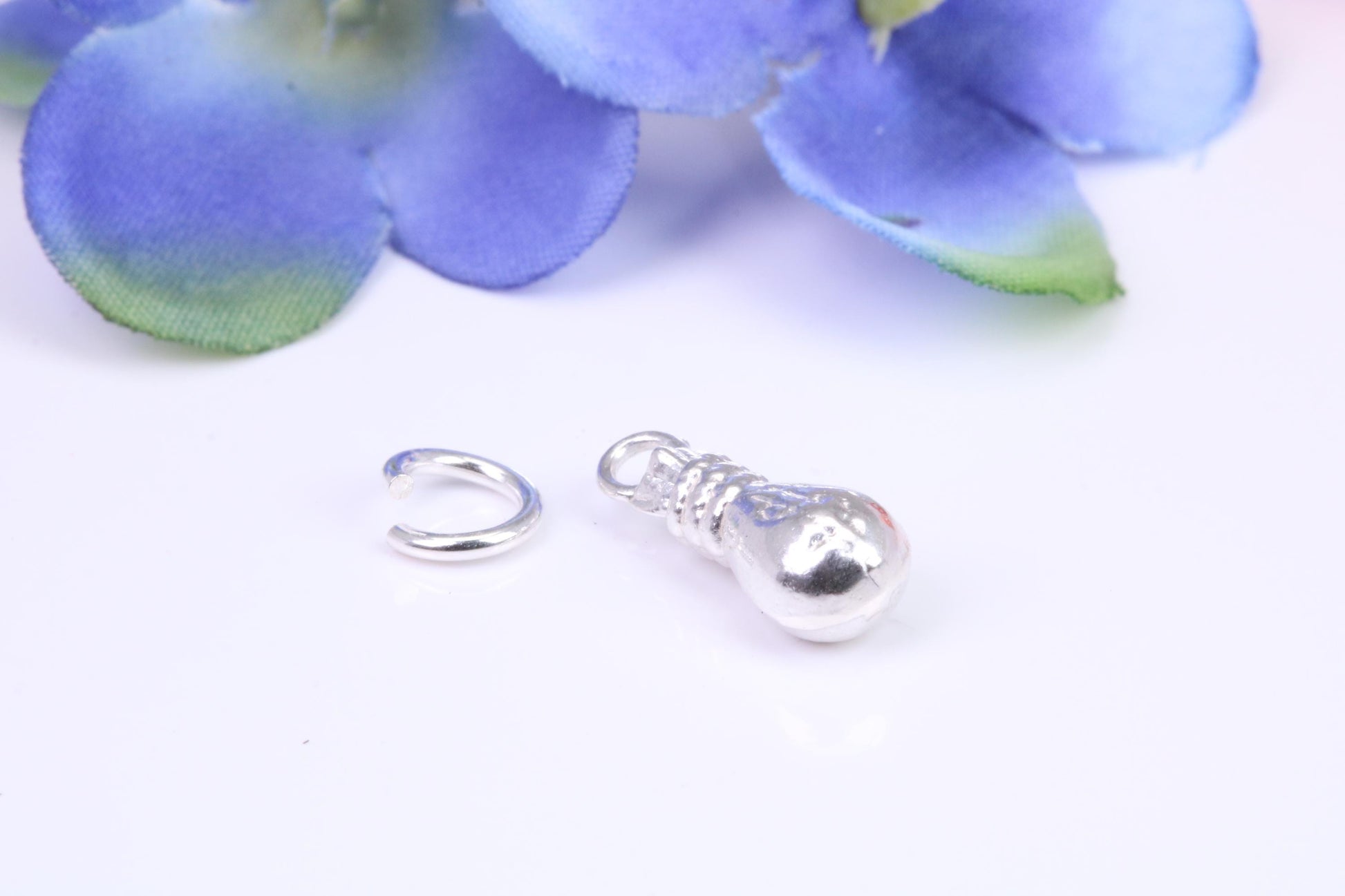 Bag of Money Charm, Traditional Three Dimensional Charm, Made from Solid Cast Silver