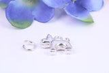 Dog Charm, Traditional Three Dimensional Charm, Made from Solid Cast Silver
