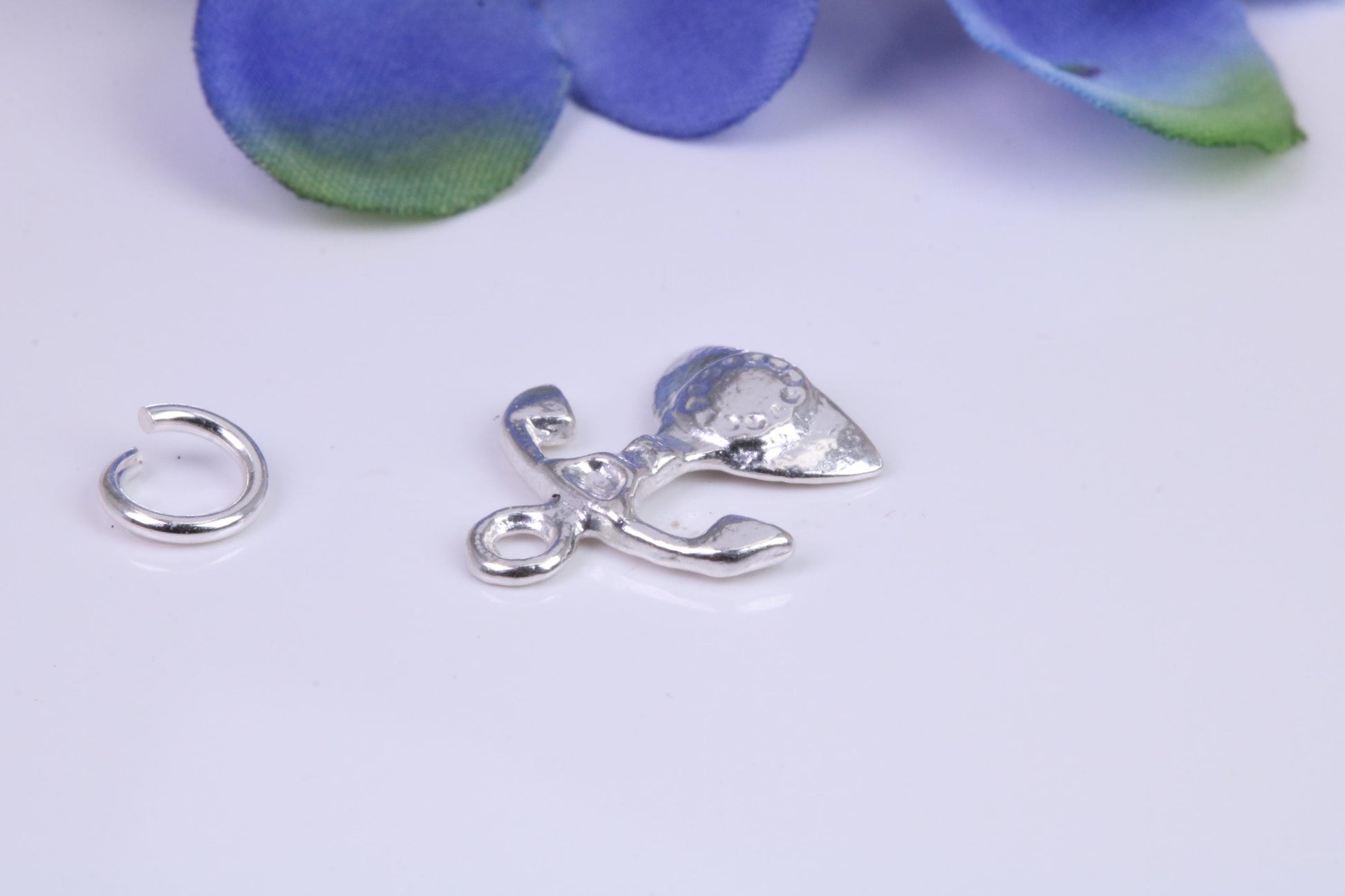 Vintage Phone Charm, Traditional Charm, Made From Solid Cast Silver