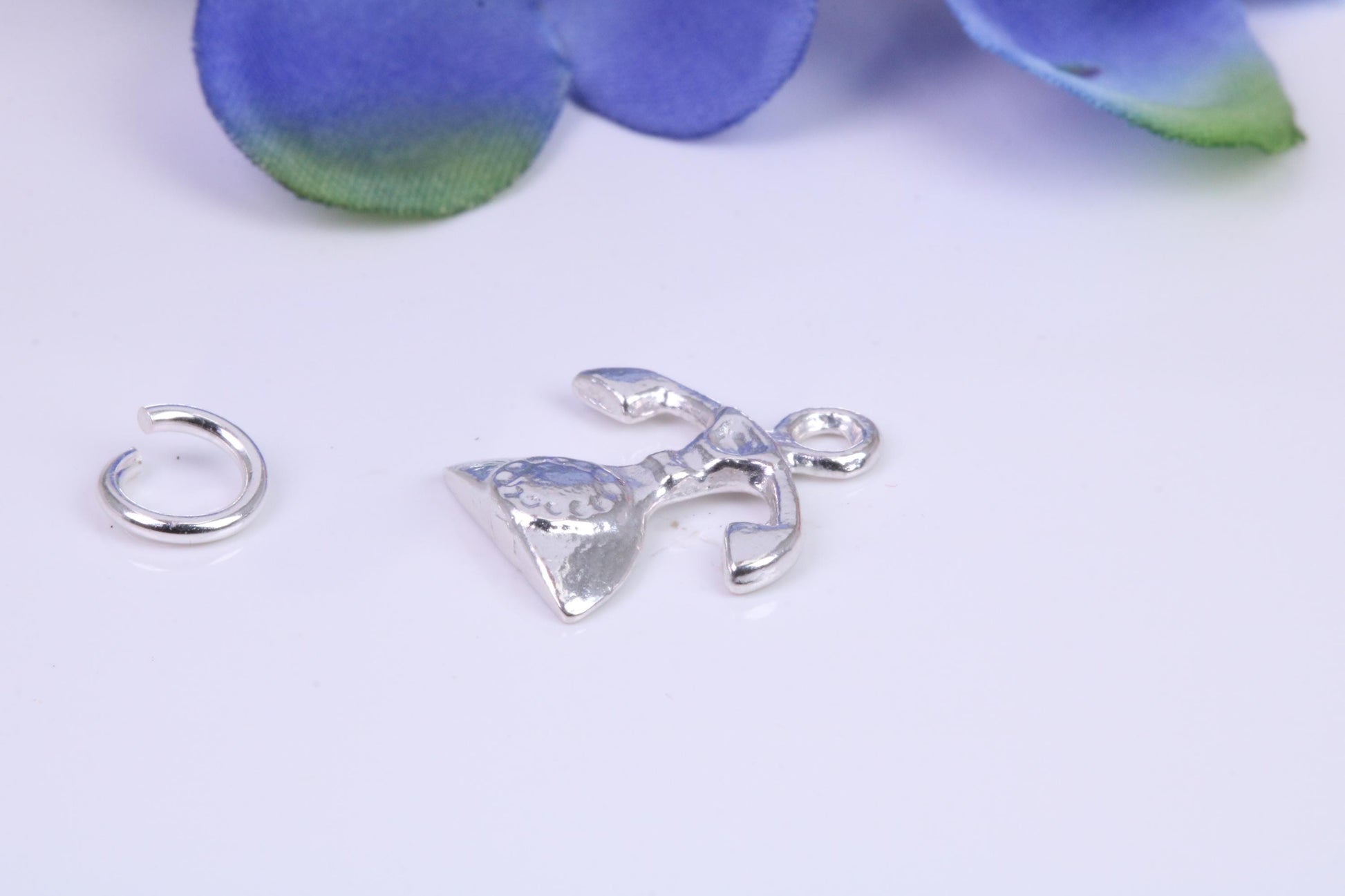 Vintage Phone Charm, Traditional Charm, Made From Solid Cast Silver