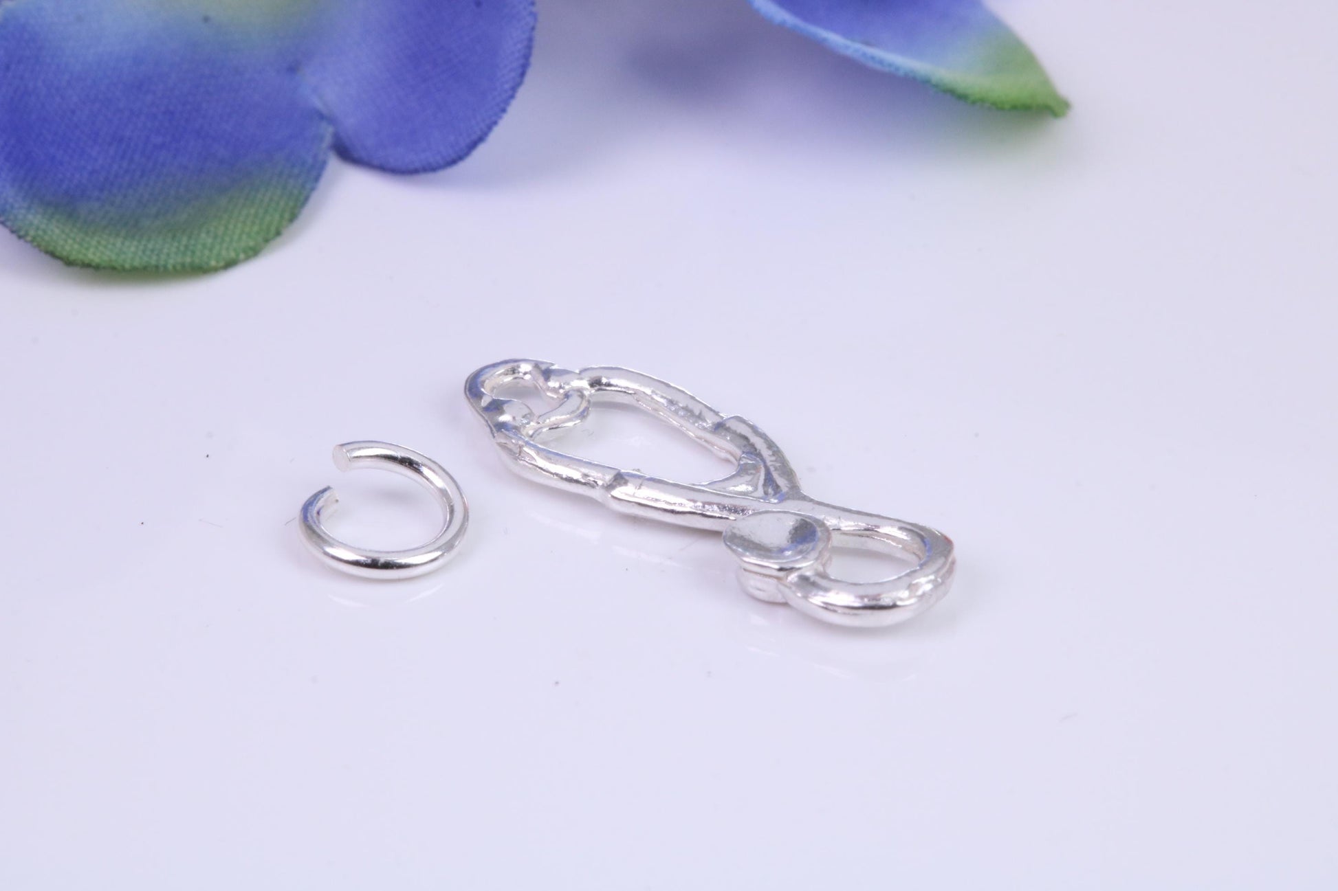 Stethoscope Charm, Traditional Three Dimensional Charm, Made from Solid Cast Silver