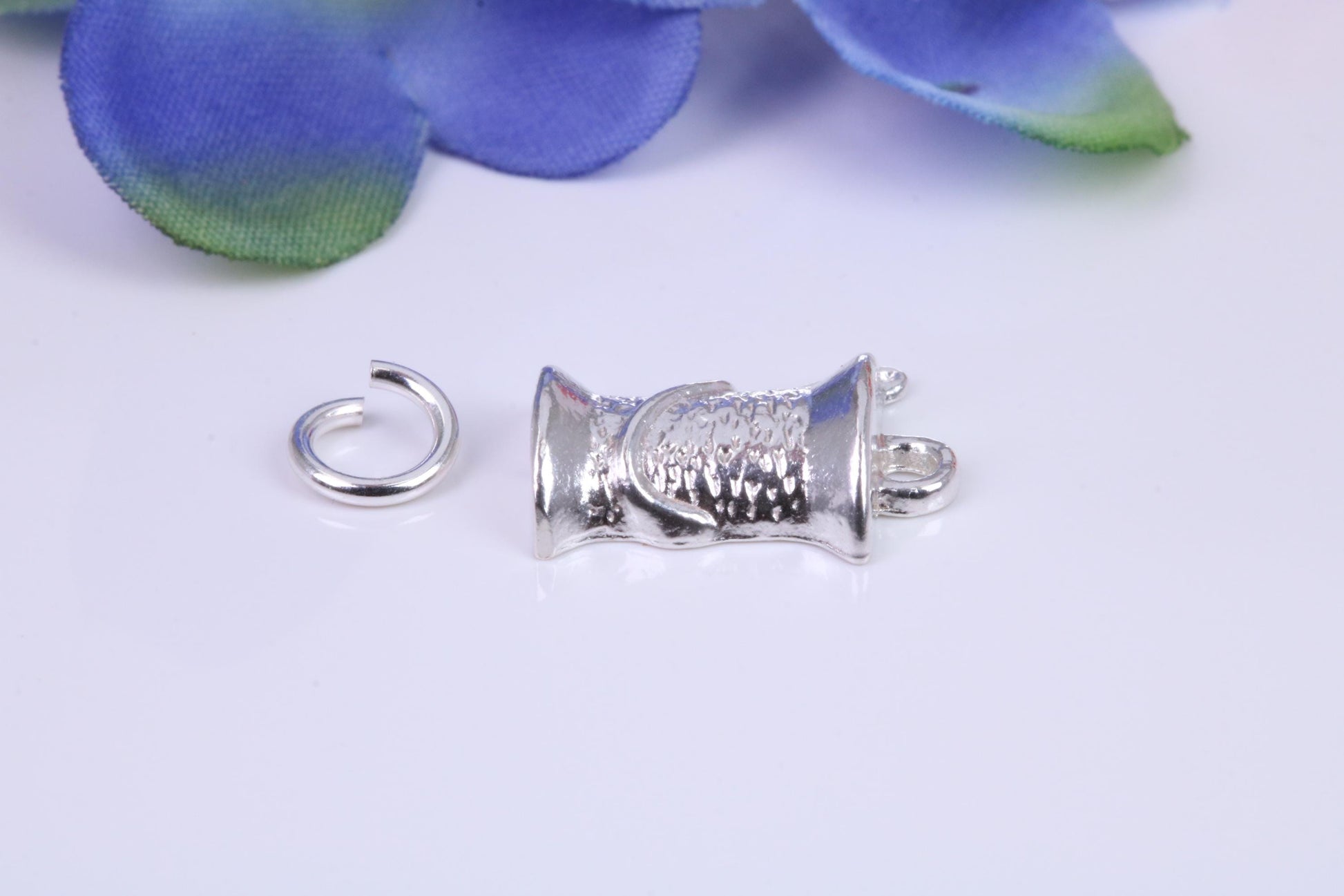 Ice Bucket Charm, Traditional Charm, Made From Solid Cast Silver