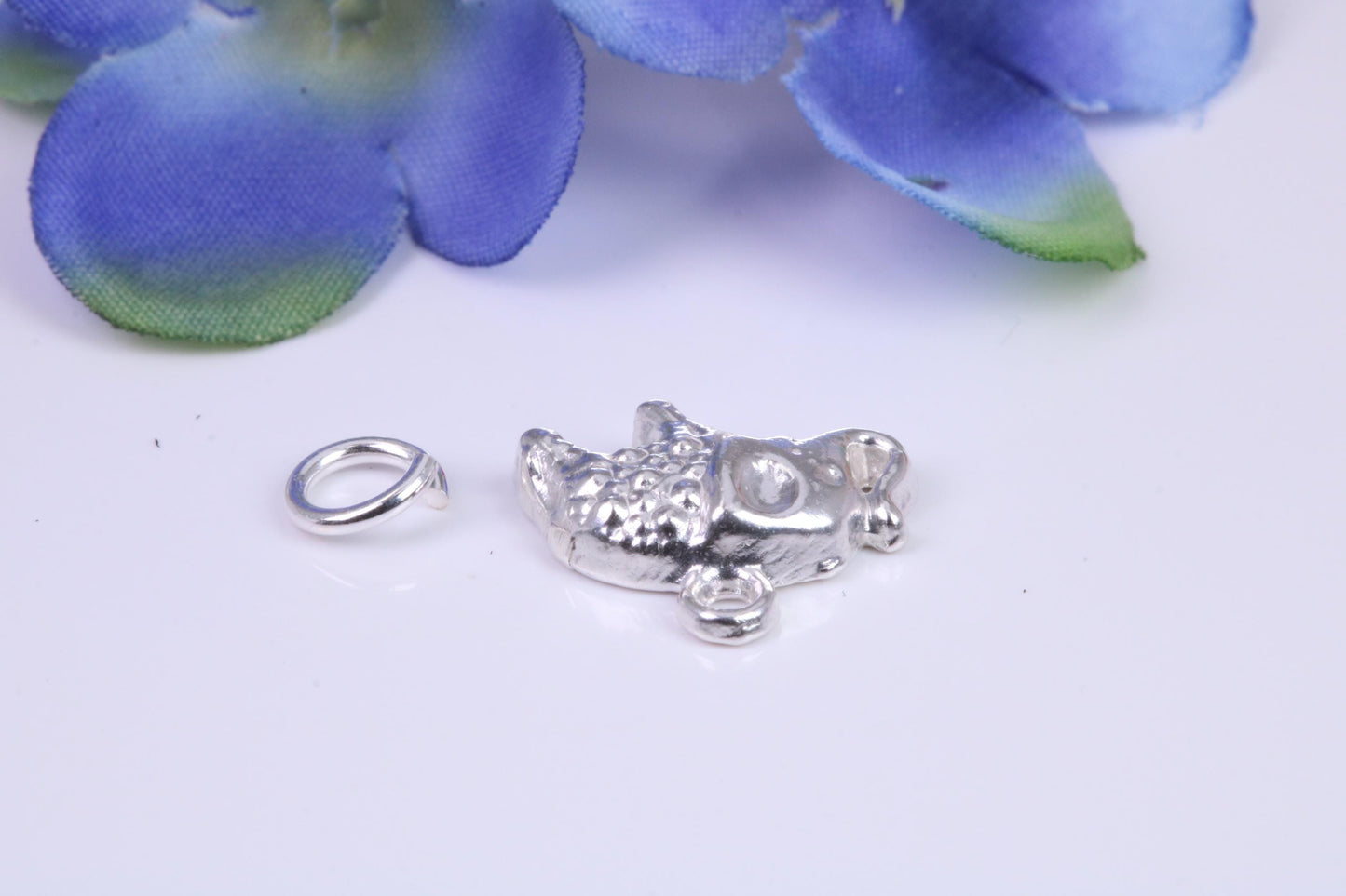 Indian Elephant Charm, Traditional Charm, Made from Solid Cast Silver