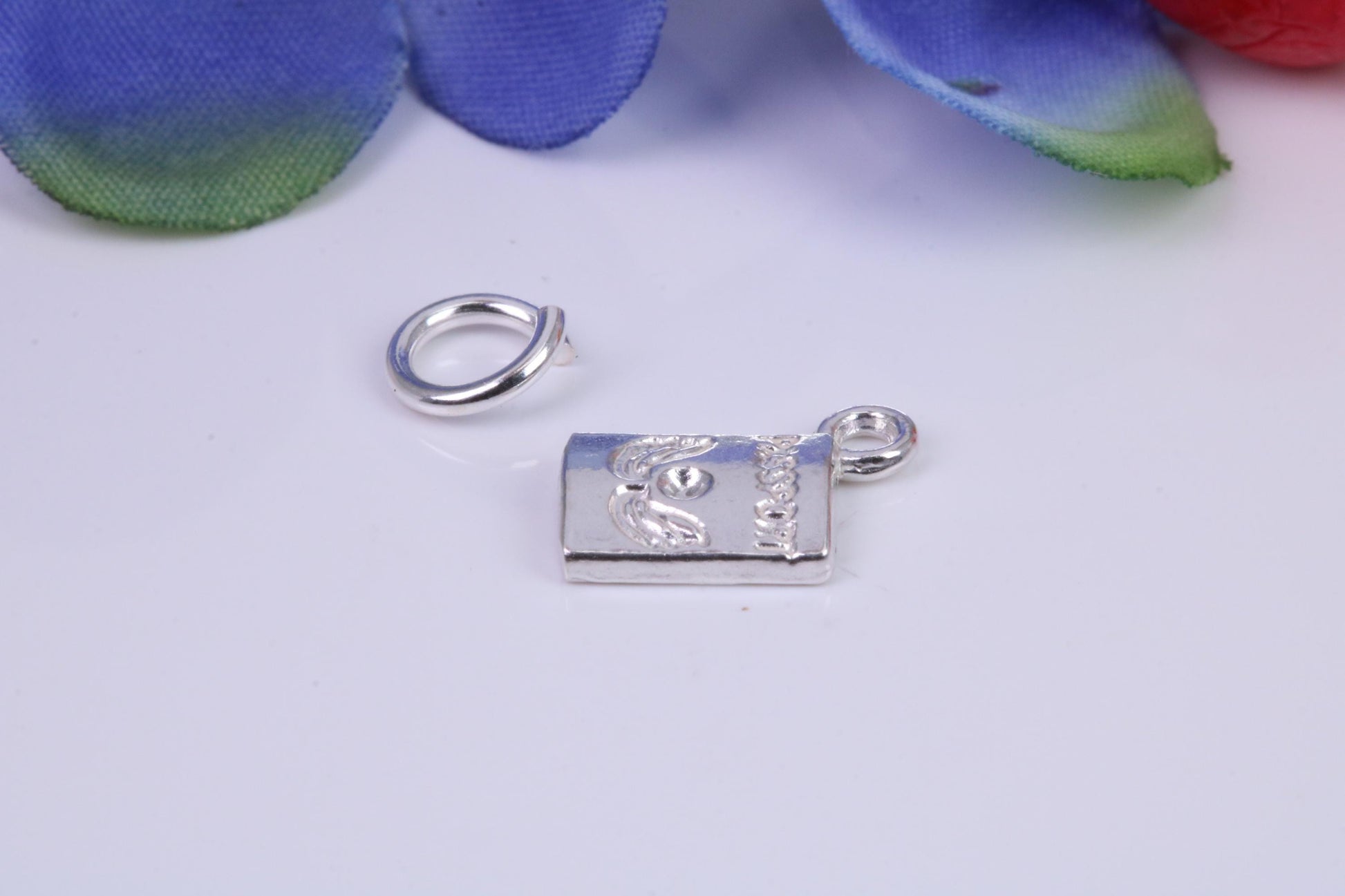 Passport Charm, Traditional Three Dimensional Charm, Made From Solid Cast Silver