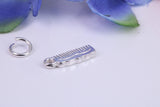 Hair Comb Charm, Traditional Three Dimensional Charm, Made from Solid Cast Silver