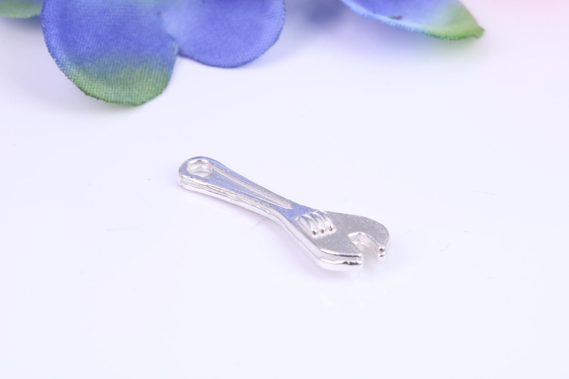 Spanner Charm, Traditional Charm, Made from Solid Cast Silver