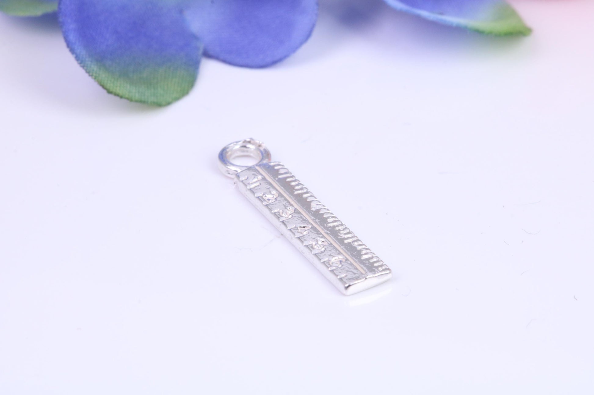 Ruler Charm, Traditional Charm, Made from Solid Cast Silver, Three Dimensional