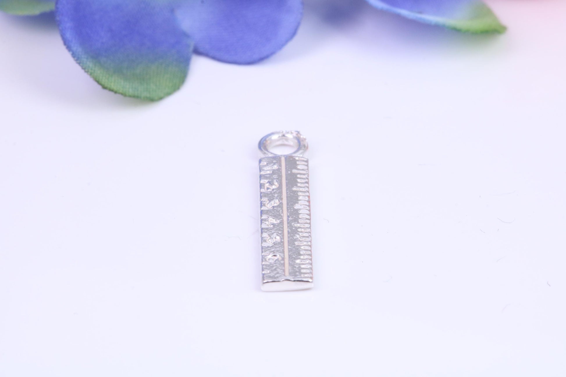 Ruler Charm, Traditional Charm, Made from Solid Cast Silver, Three Dimensional