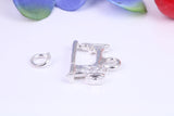 Vintage Sewing Machine Charm, Traditional Three Dimensional Charm, Made from Solid Cast Silver