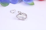 Measuring Jug Charm, Traditional Charm, Made From Solid Cast Silver