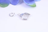 First Aid Case Charm, Traditional Three Dimensional Charm, Made from Solid Cast Silver