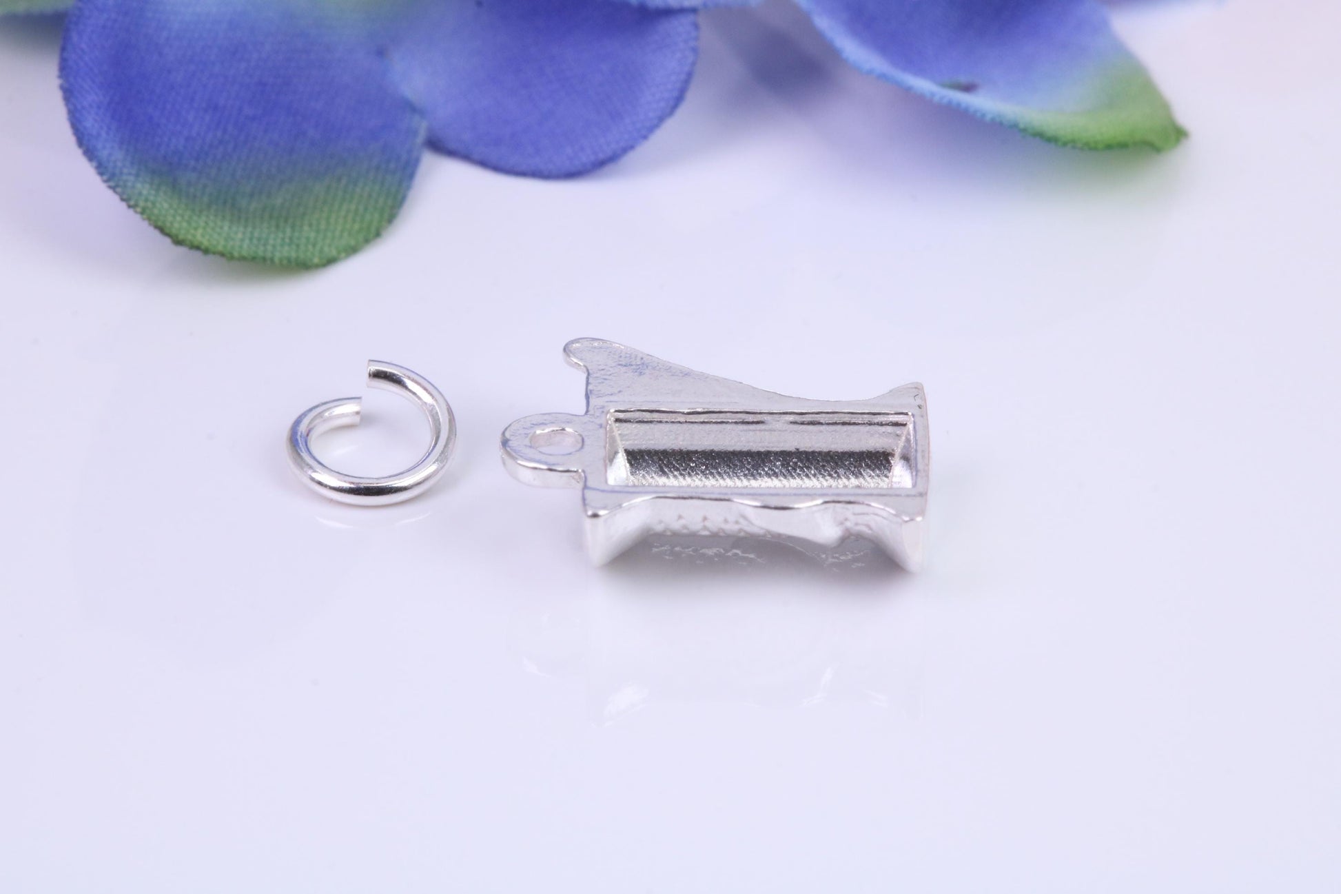Ice Bucket Charm, Traditional Charm, Made From Solid Cast Silver