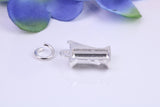 Ice Bucket Charm, Traditional Charm, Made From Solid Cast Silver