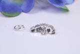 Indian Elephant Charm, Traditional Charm, Made from Solid Cast Silver