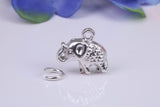 Indian Elephant Charm, Traditional Charm, Made from Solid Cast Silver