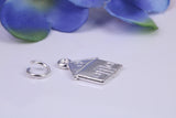 House Charm, Traditional Charm, Made from Solid Cast Silver