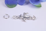 Scarecrow Charm, Traditional Three Dimensional Charm, Made from Solid Cast Silver