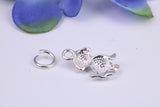 Puppy Dog Charm, Traditional Charm, Made from Solid Cast Silver