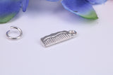 Hair Comb Charm, Traditional Three Dimensional Charm, Made from Solid Cast Silver