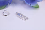 Hair Comb Charm, Traditional Three Dimensional Charm, Made from Solid Cast Silver