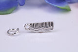 Hair Comb Charm, Traditional Three Dimensional Charm, Made from Solid Cast Silver