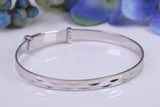 Childs Solid Silver Expanding Bangle