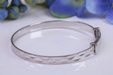 Childs Solid Silver Expanding Bangle