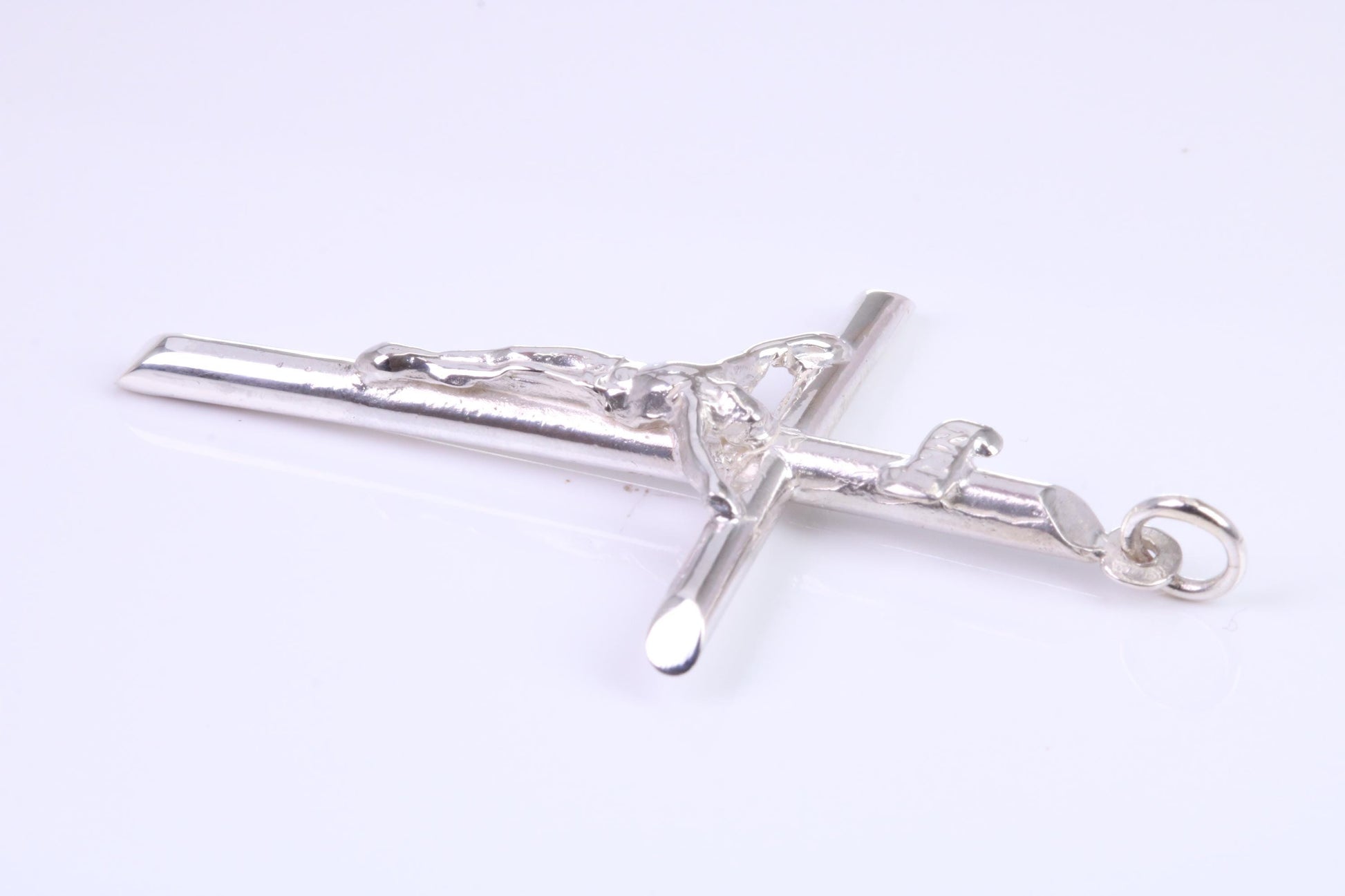 Large 50 mm Long Crucifix, Made From Solid Cast Silver