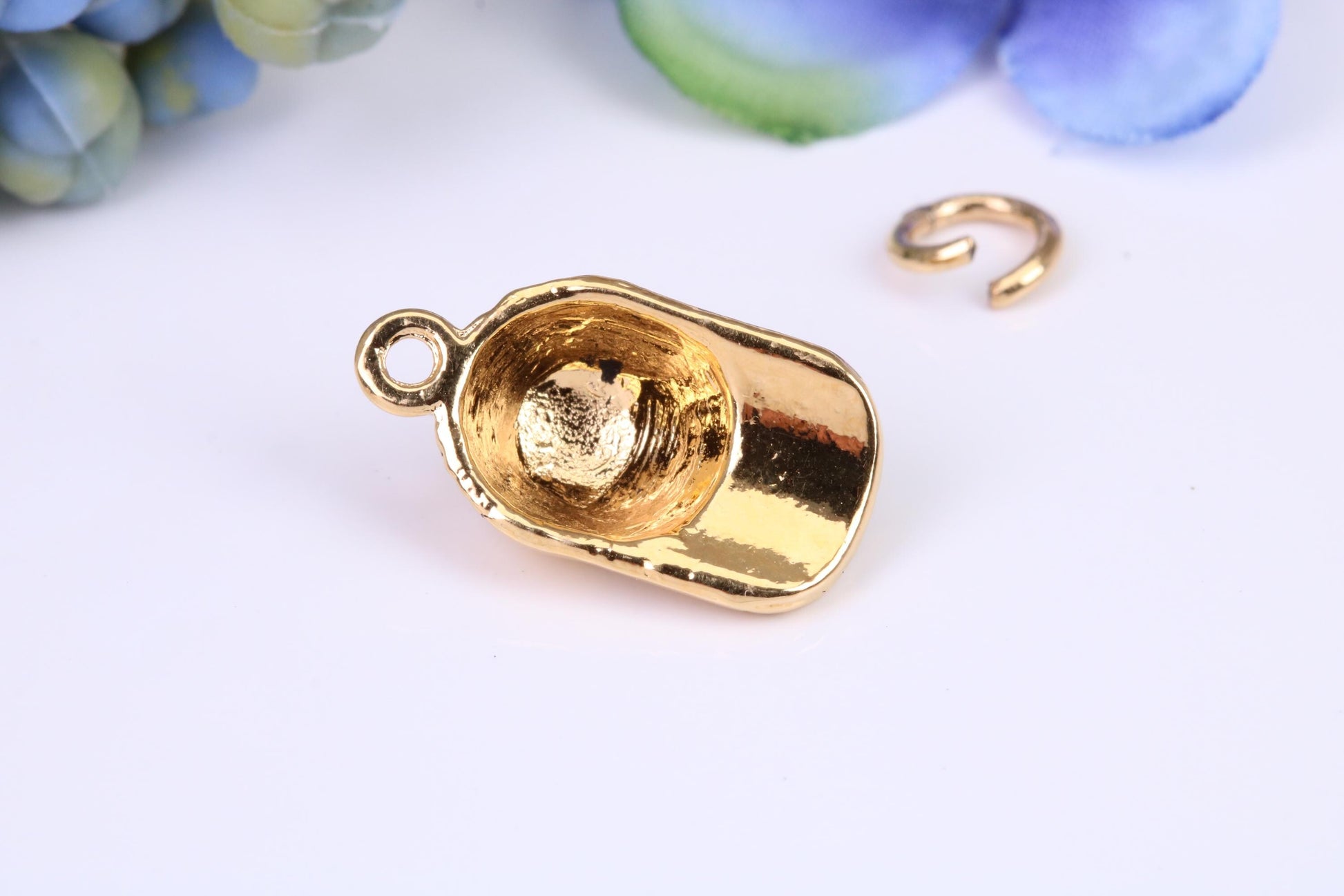Baseball Cap Charm, Traditional Charm, Made from Solid Cast Yellow Gold, British Hallmarked